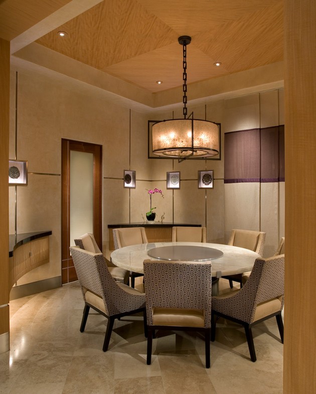 Beautiful Asian Style Decor Dining Room