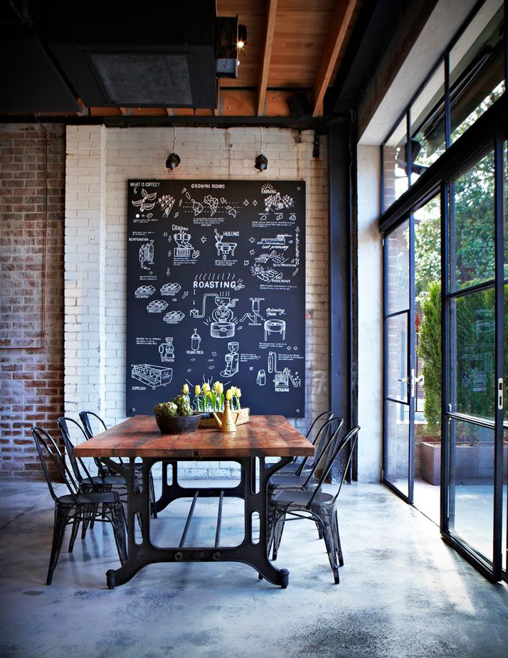 Beautiful Industrial Dining Room Design
