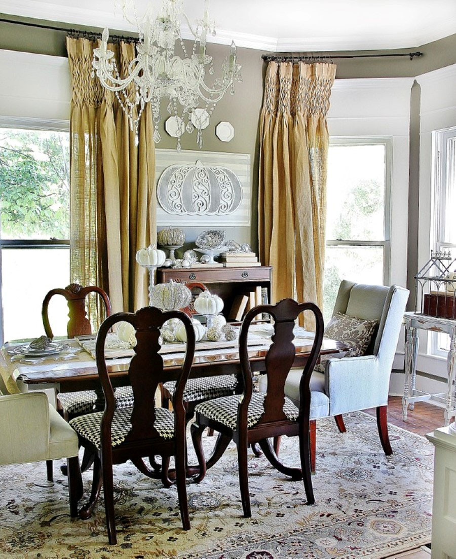 Beautiful White Midcentury Dining Room Design