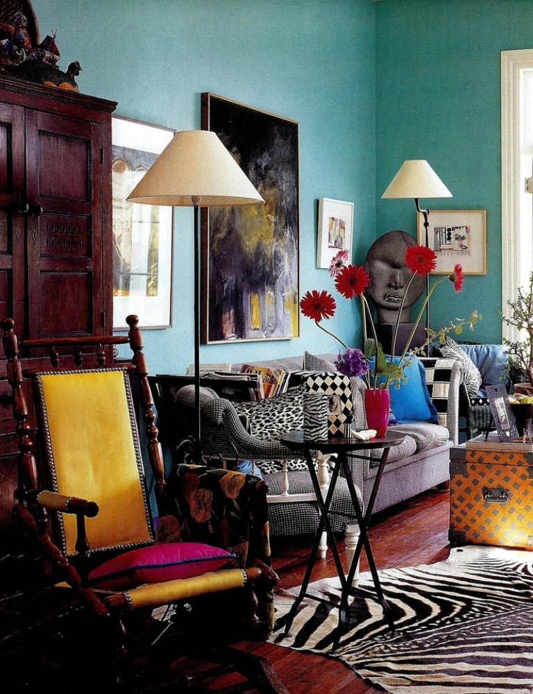 Boho Eclectic Living Room Design