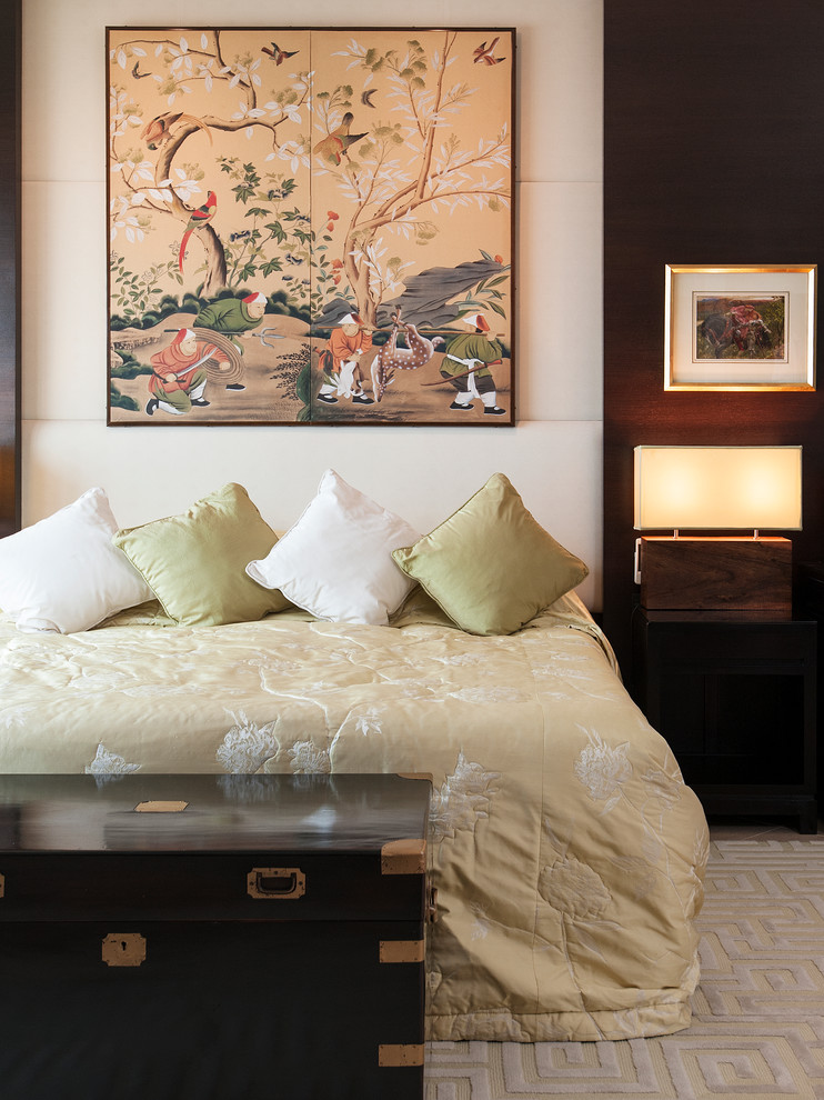 Bright wooden Asian Bedroom Design