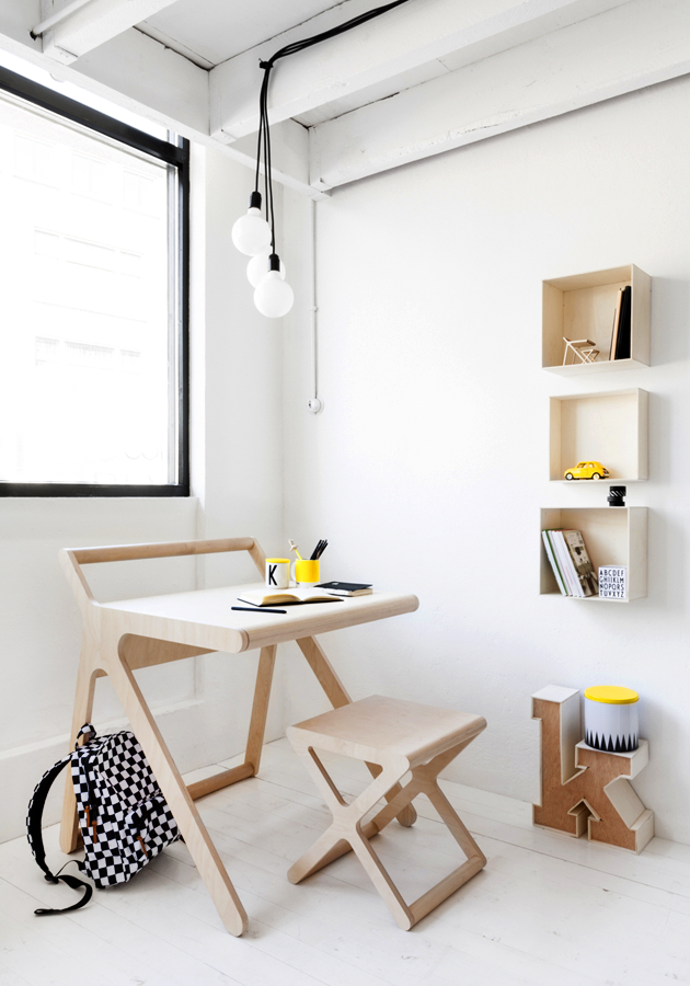 Clean and clever Scandinavian Home Office Design
