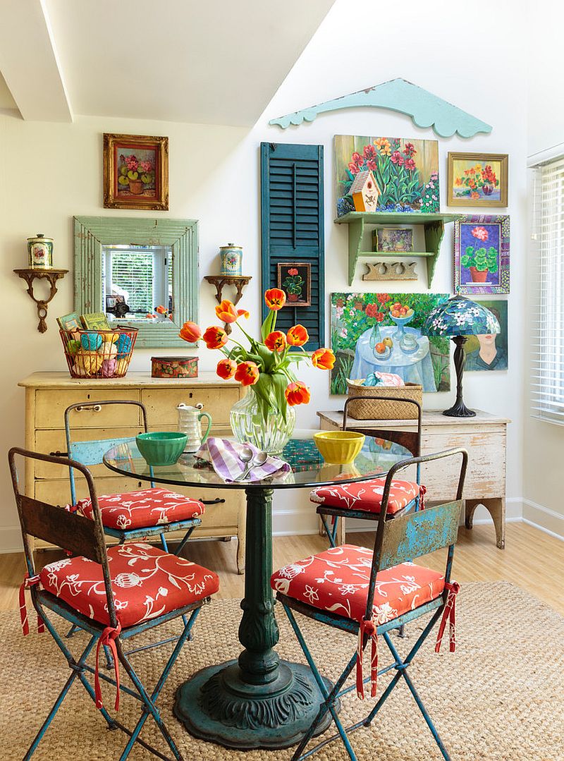 Colorful Eclectic Dining Room Design