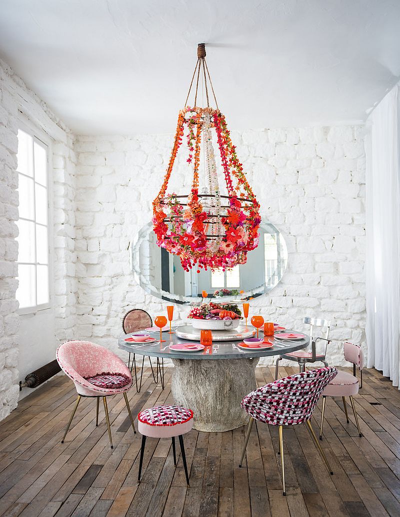 Cool and Creative Eclectic Dining Room Design