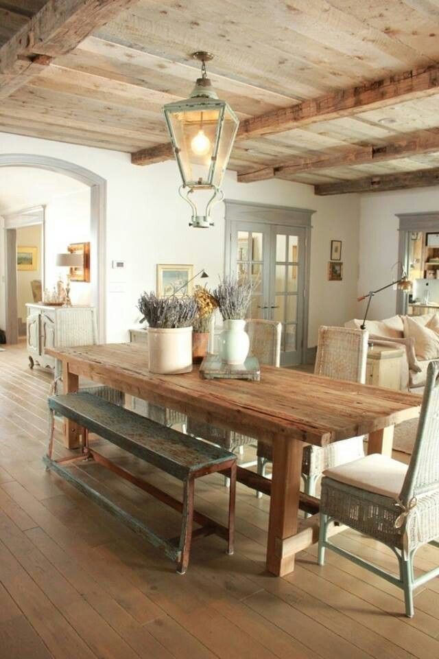 Country Craftsman Dining Room Design