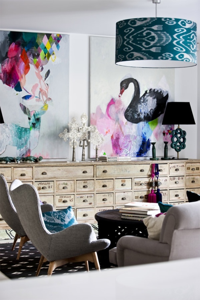Couture Eclectic Living Room Design