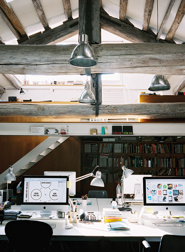 Cozy Attic Industrial Home Office Design