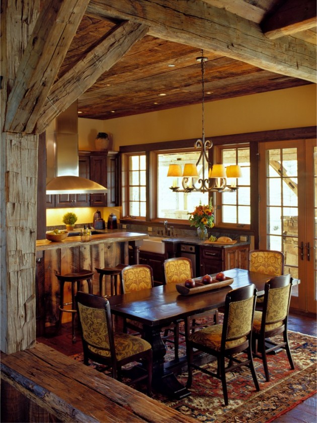 Cozy Southwestern Dining Room Design