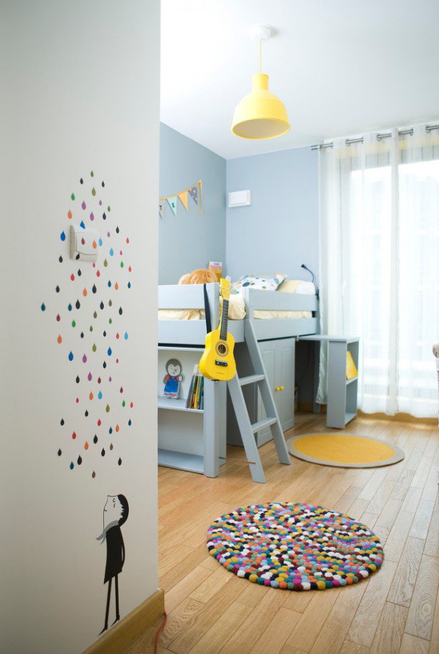 Entertaining Contemporary Kids Room Design