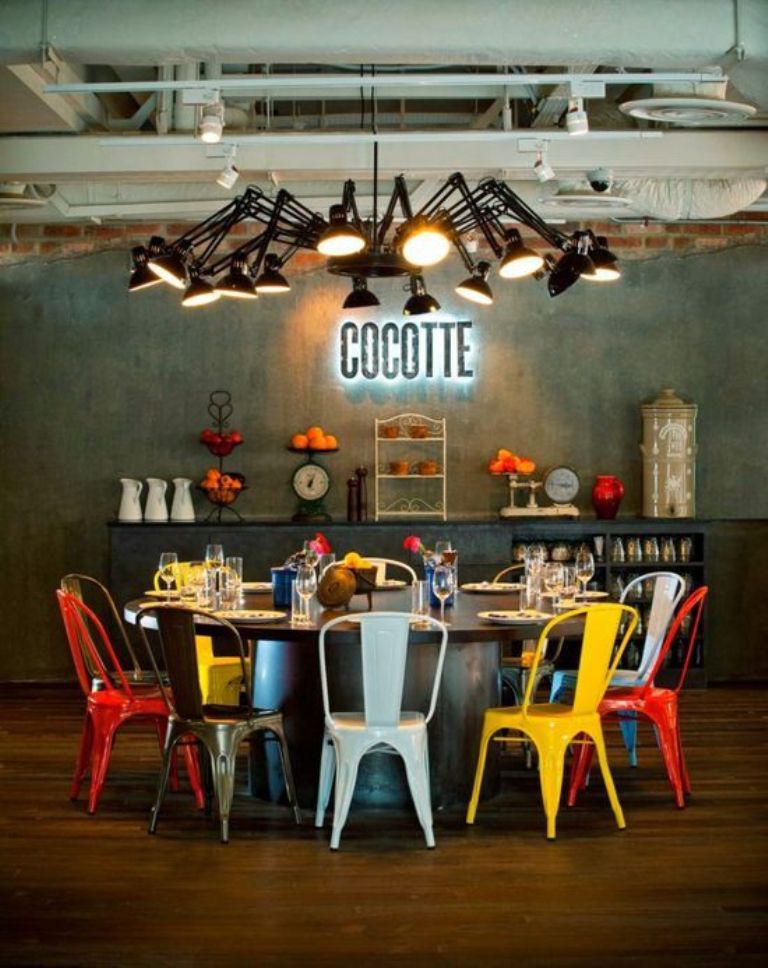 Funky Eclectic Dining Room Design