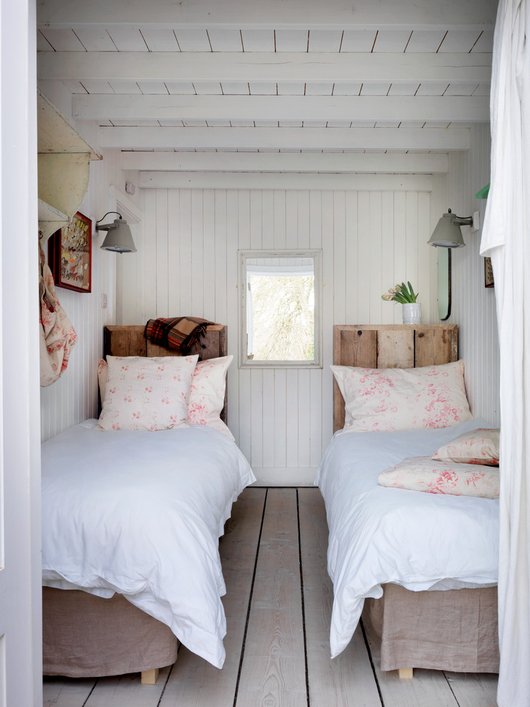 Girls Twin Beds Beach Style Bedroom Design