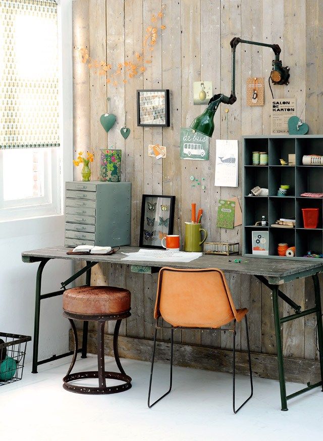 Gorgeous Shabby-Chic Style Home Office Design Ideas