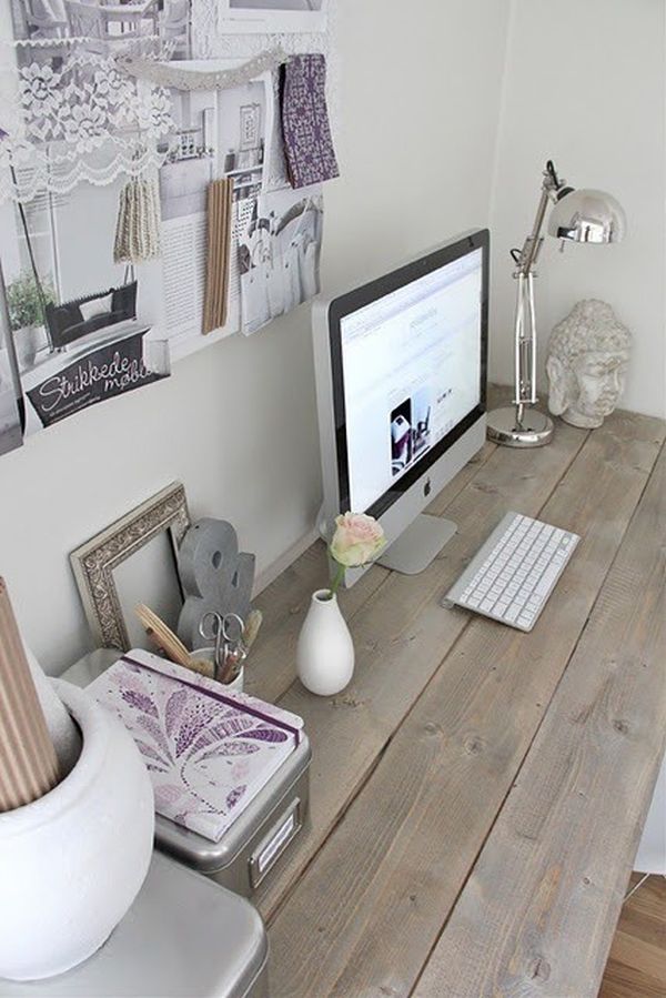 Incorporate Shabby-Chic Style Home Office Design