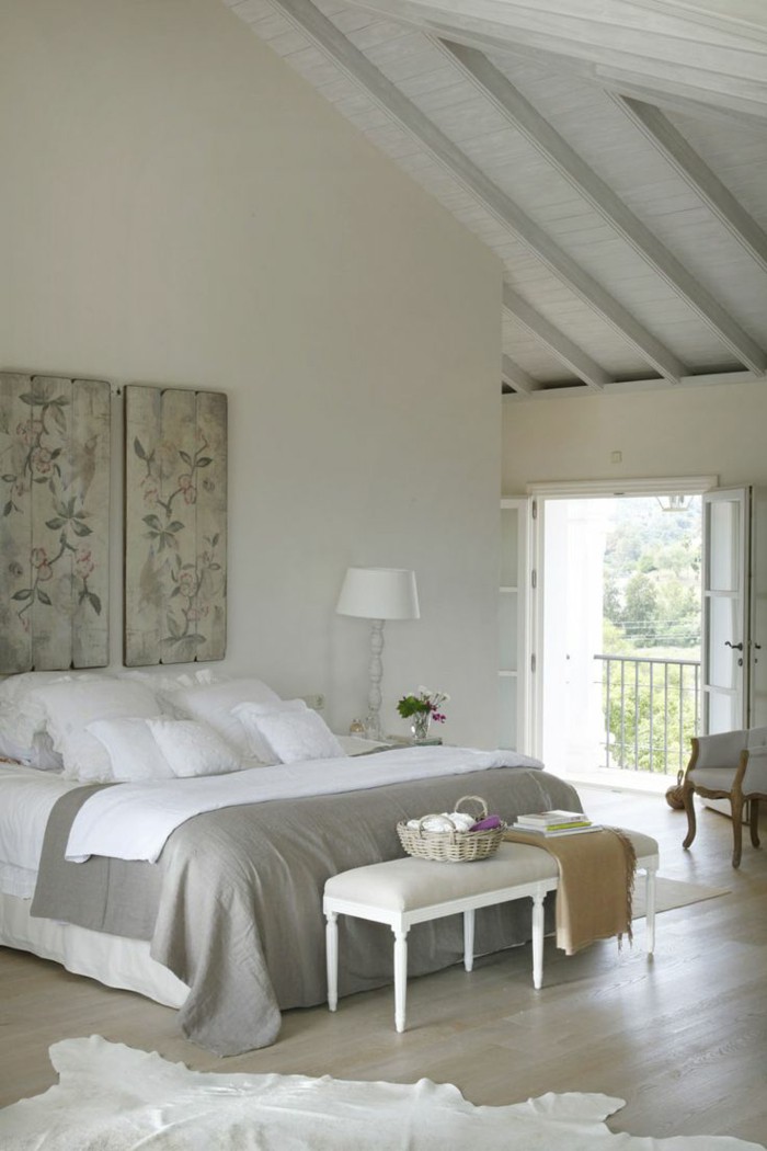 Loft bed Shabby-Chic Style Bedroom Design