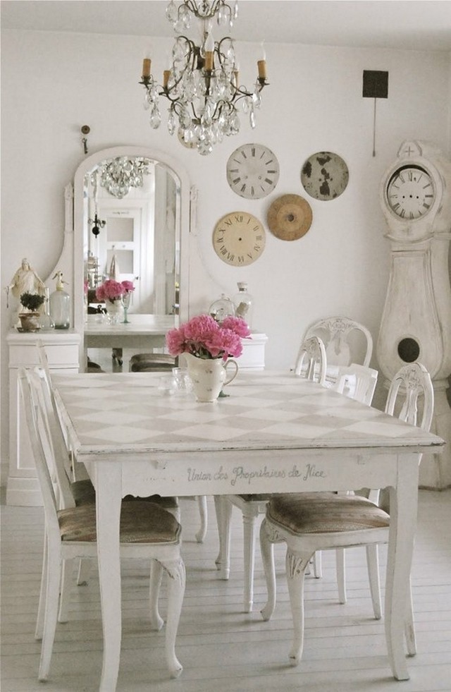 Marvelous Shabby-Chic Style Dining Room Design
