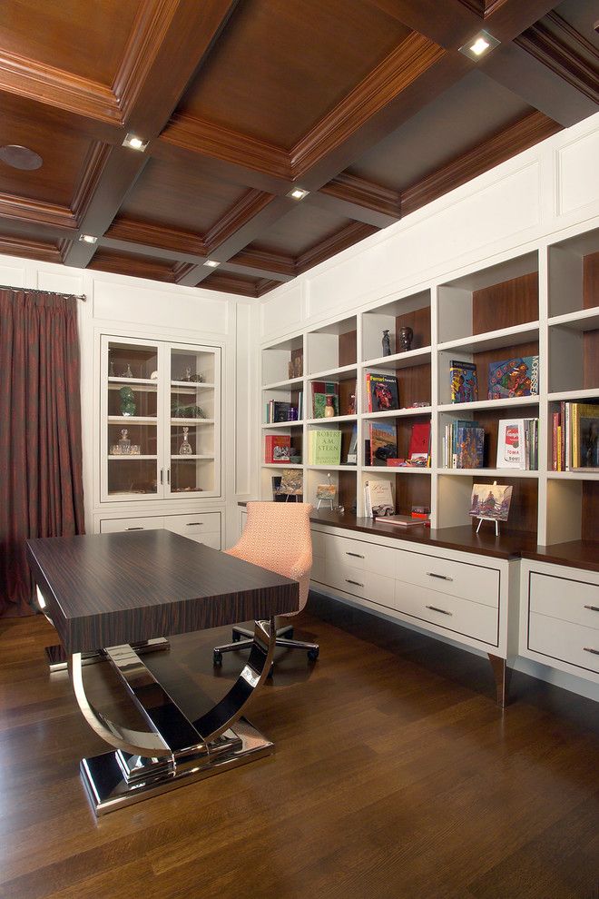 Mix Traditional Home Office Design