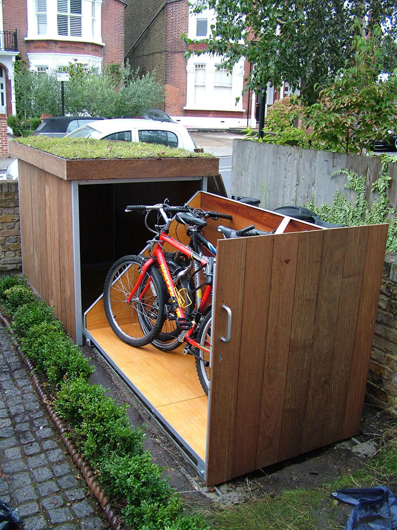 Modern Outdoor Bike Garage