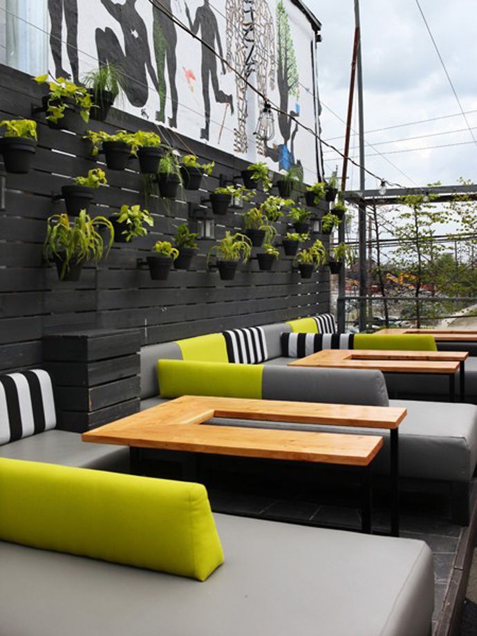 Outdoor Restaurant Industrial Exterior Design