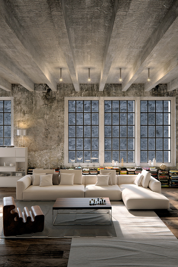 Perfect Industrial Living Room Design