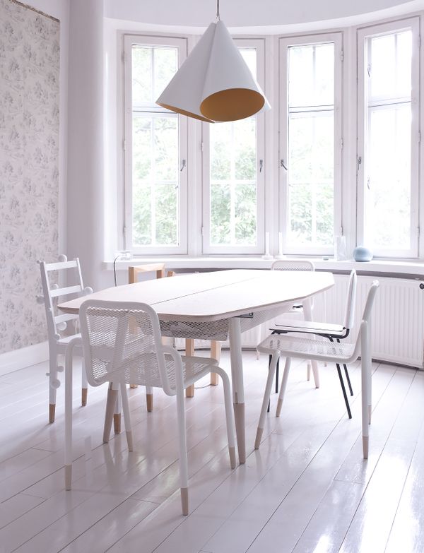 Scandinavian White Dining Room Ideas