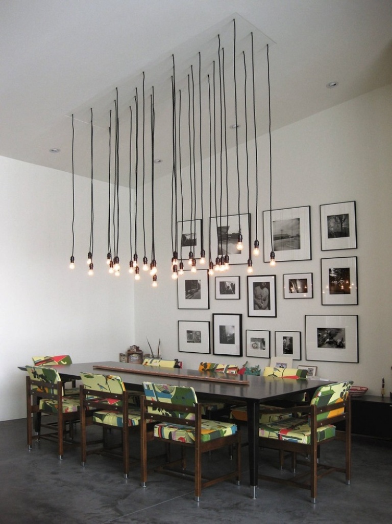 Sharp Industrial Dining Room Design