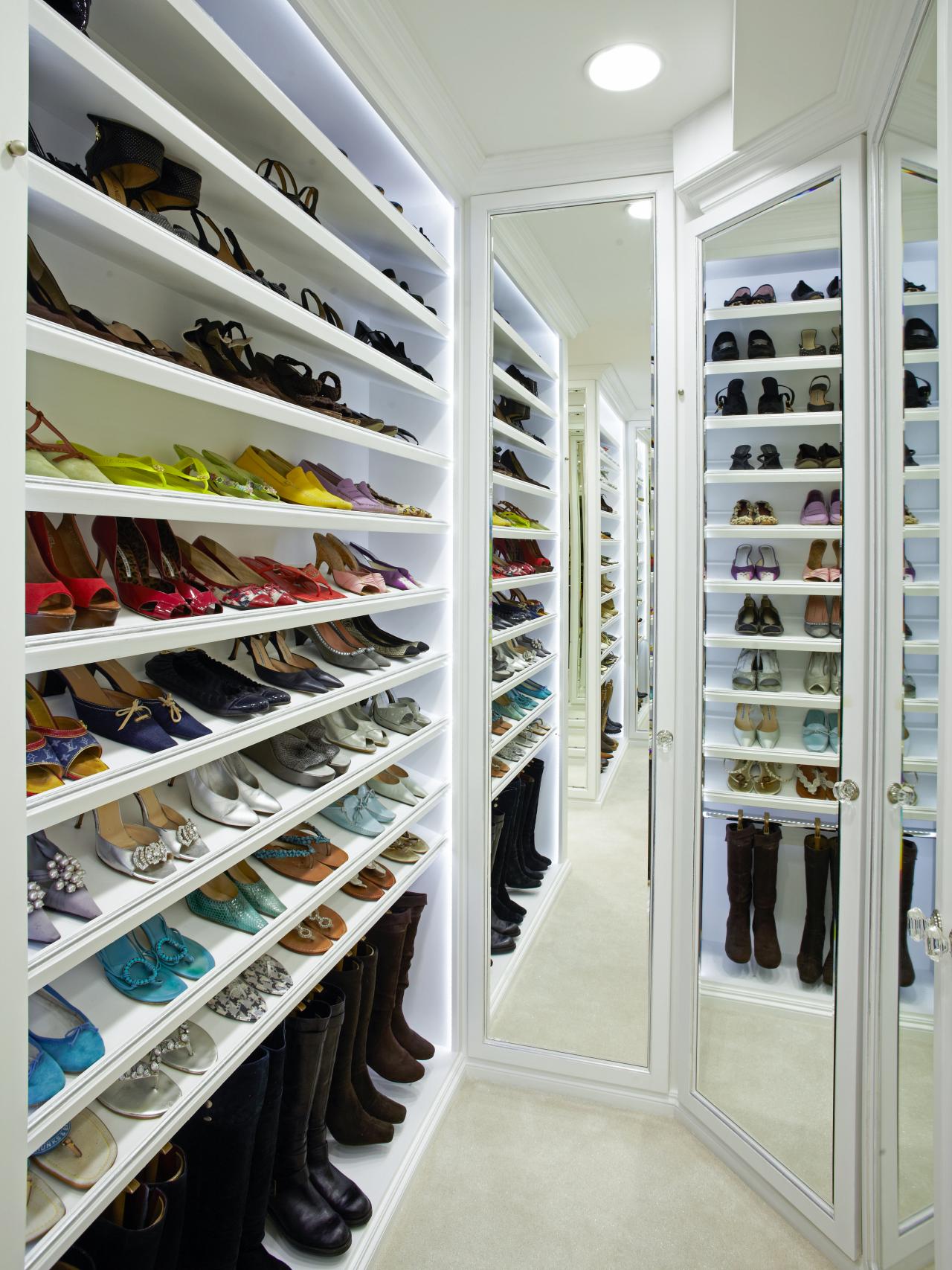 Shoe Heaven Mediterranean Closet Design