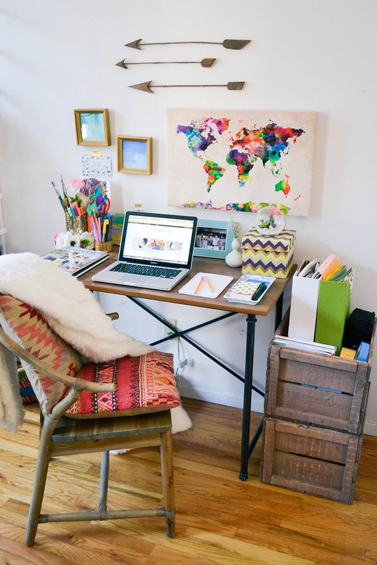 Small Southwestern Home Office Design