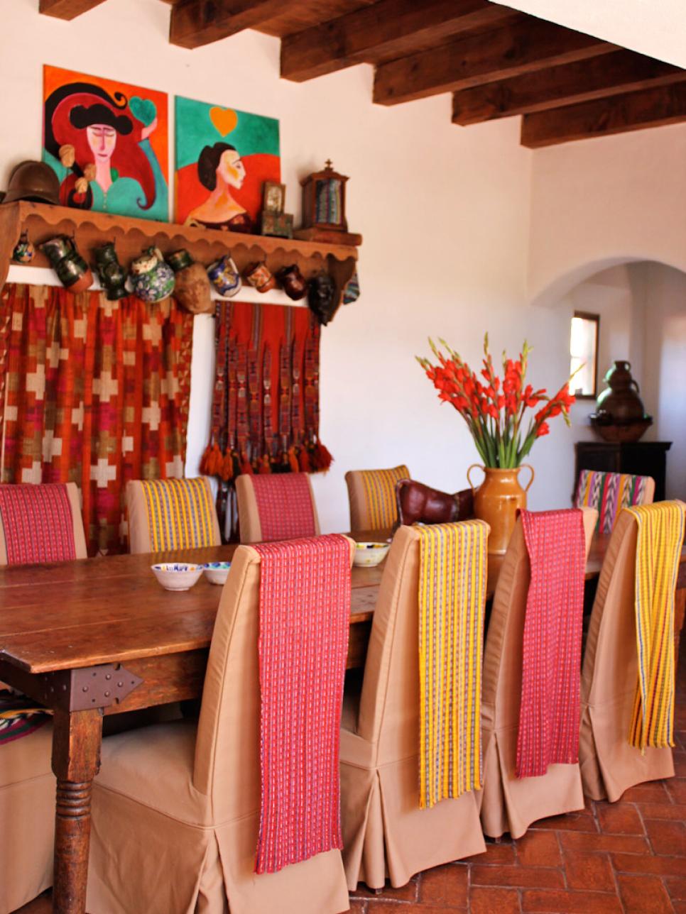 Spanish Southwestern Dining Room Design