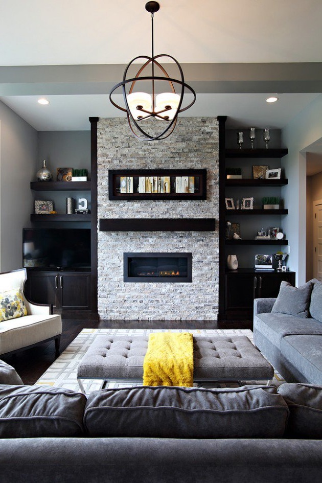 Stunning Industrial Living Room Design