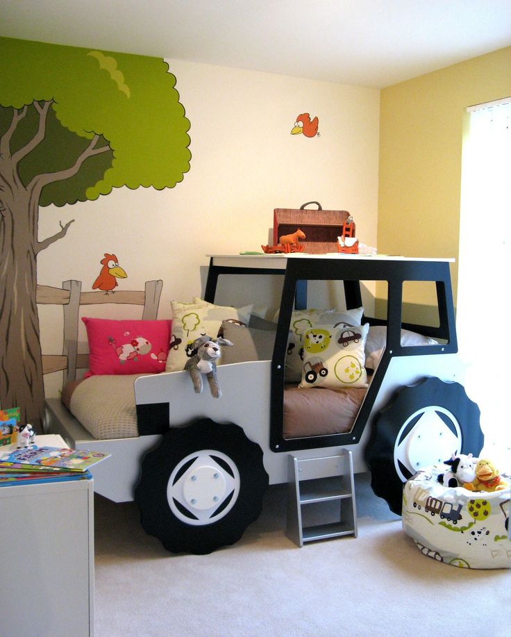 Tractor Farmhouse Kids Room Design