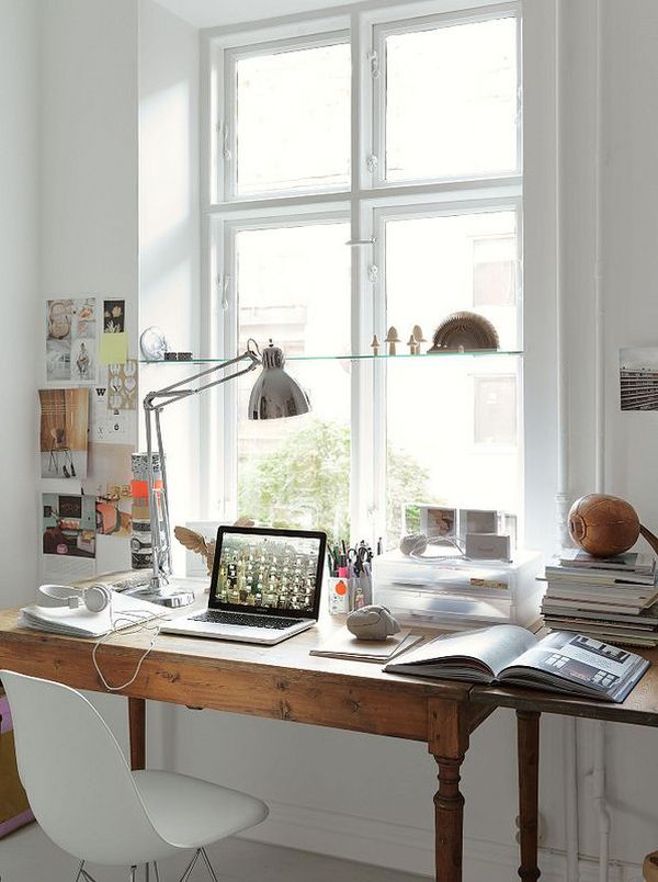Traditional Industrial Home Office Design