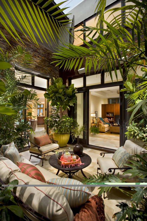 Tropical Outdoor Design with Plants