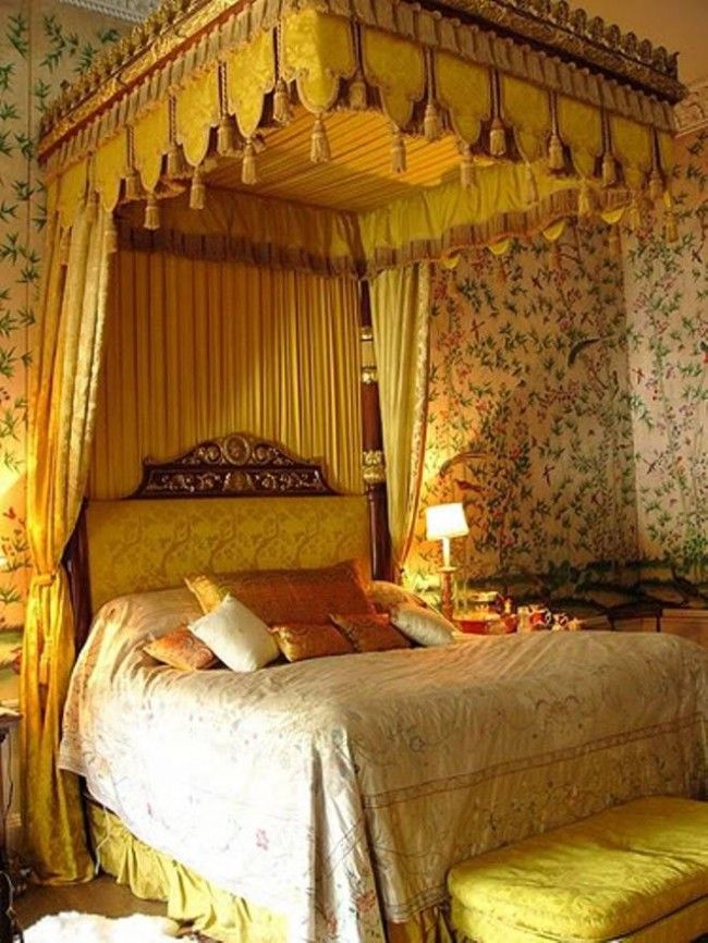 Yellow Victorian Bedroom