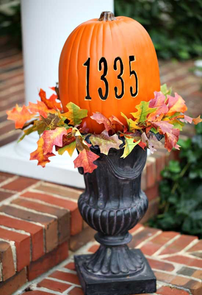 Address Pumpkin Halloween Decorations