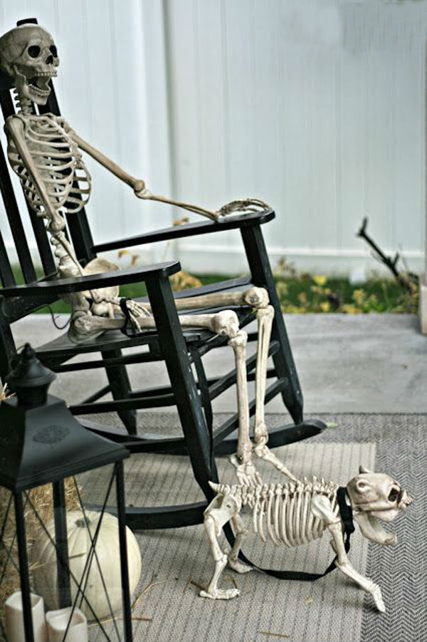 Cool Skeleton Dog Halloween Decorations