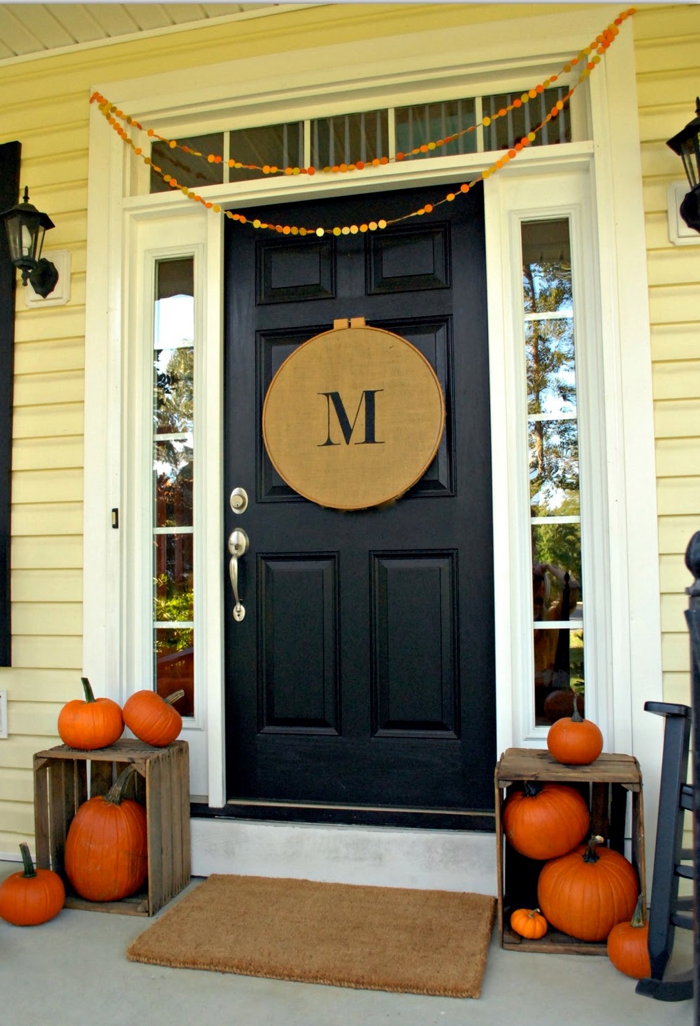 DIY Halloween door decorations
