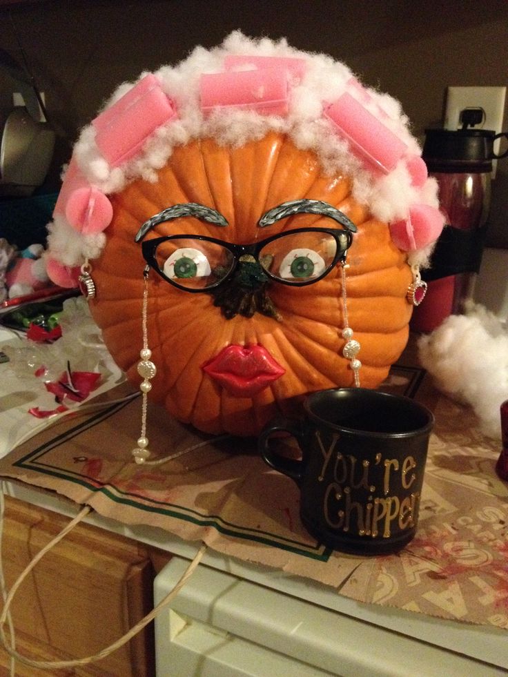 Old Lady Pumpkin Cheap Halloween Decorations