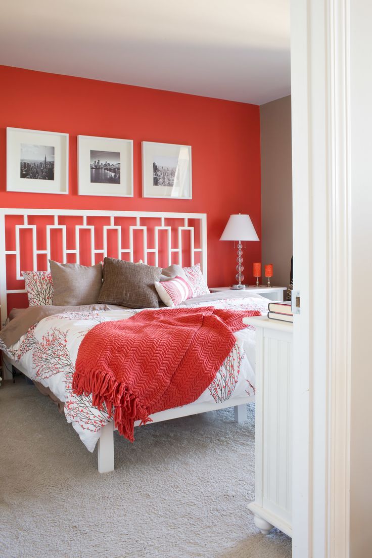 Atrractive Red Bedroom Design