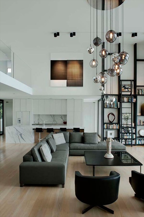 Decorate High Ceiling Living Room