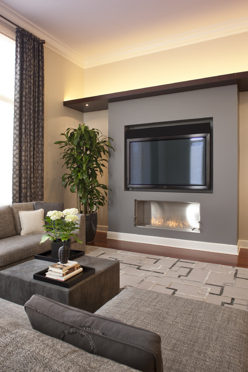 Family Room Fireplace Wall Ideas