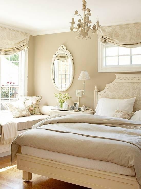 bedroom warm comfortable neutral color