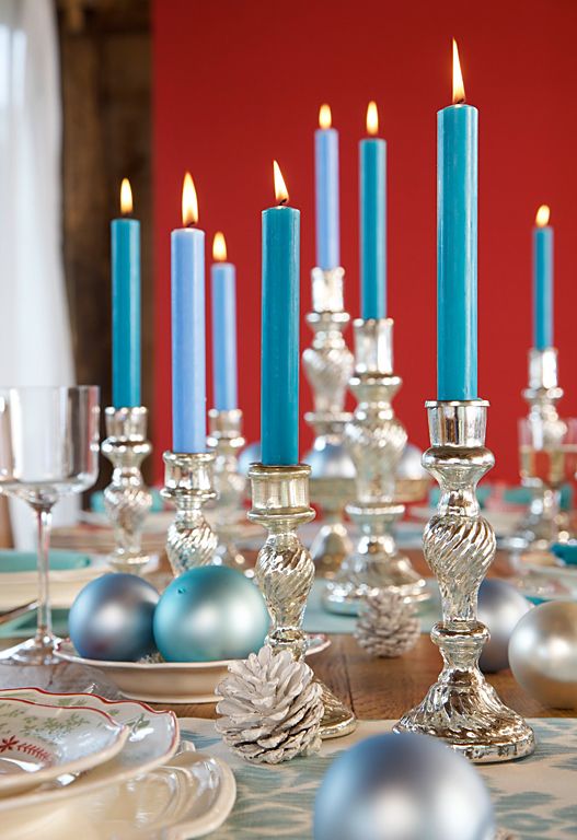 Blue and Silver Christmas Decoration Ideas