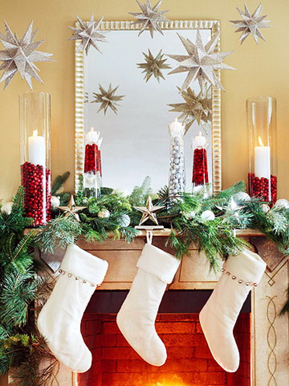 Christmas Fireplace Decorating Ideas