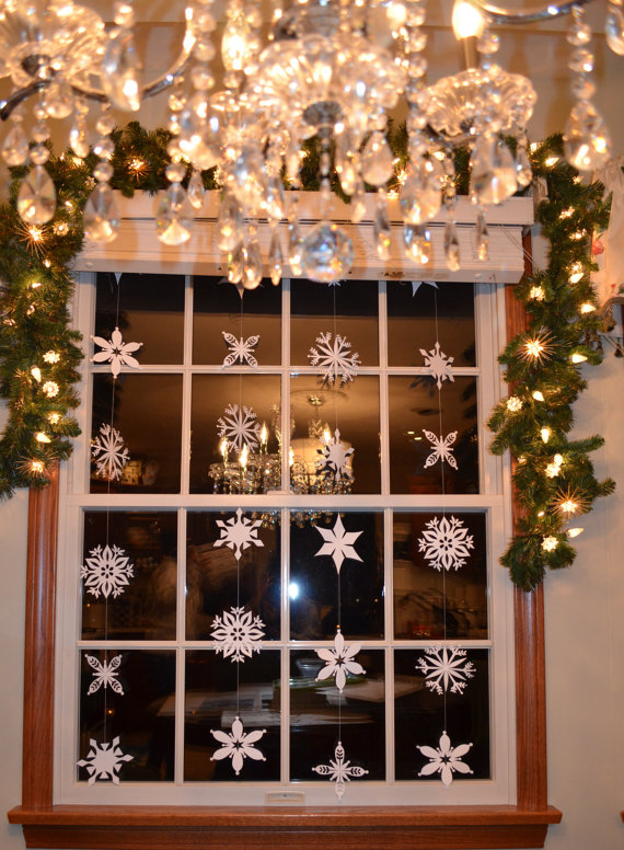 Christmas Window Garland Decorations