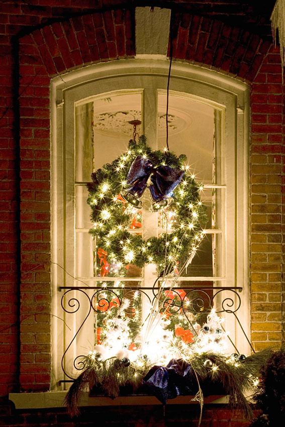 Christmas Window Wreath Decorations