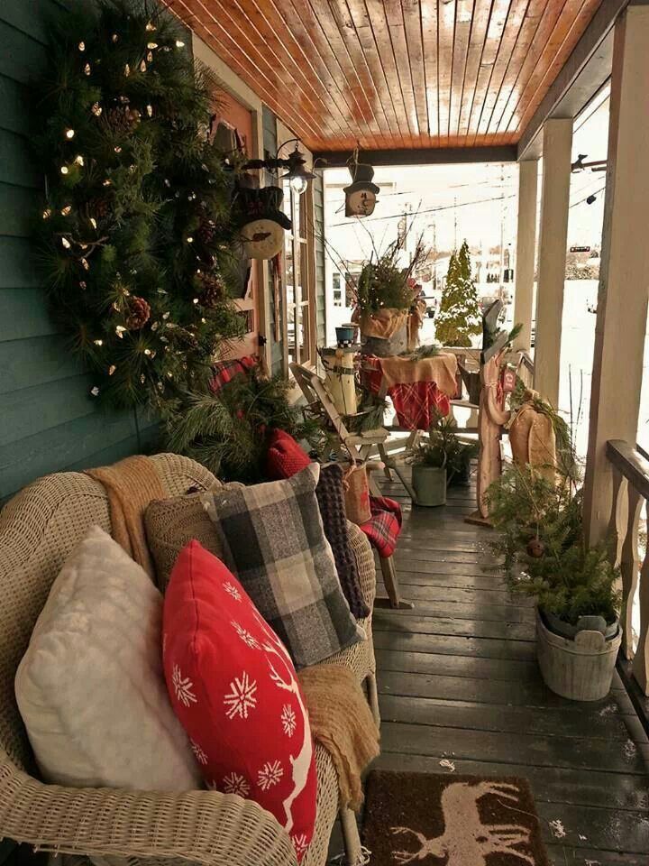 Country Christmas Porch