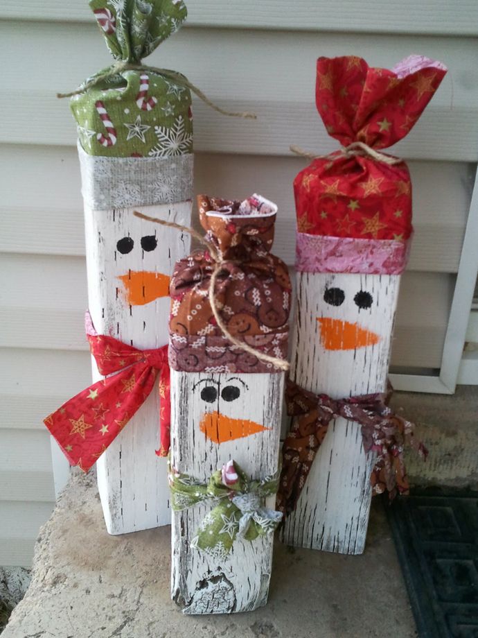 DIY Outdoor Christmas Decorations Snowman