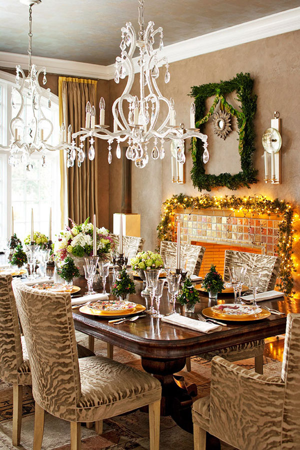 Dining Room Table Christmas Decorations