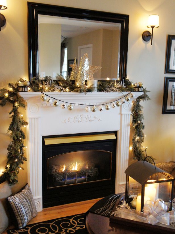 Fireplace Mantels Christmas Decor Ideas