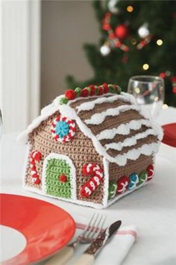 Free Crochet Gingerbread House Pattern